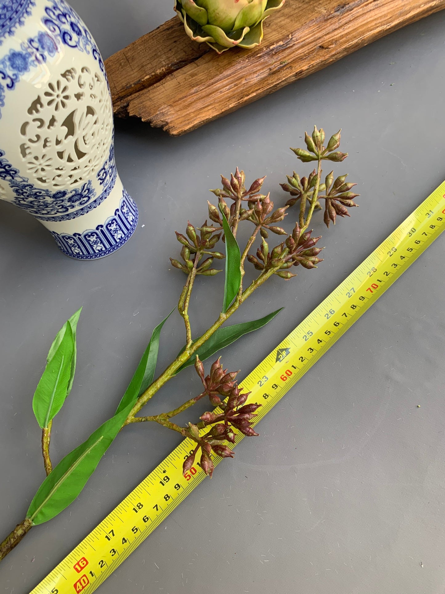 Premium Artificial Eucalyptus robusta tree green artificial flower faux flower 31 inch