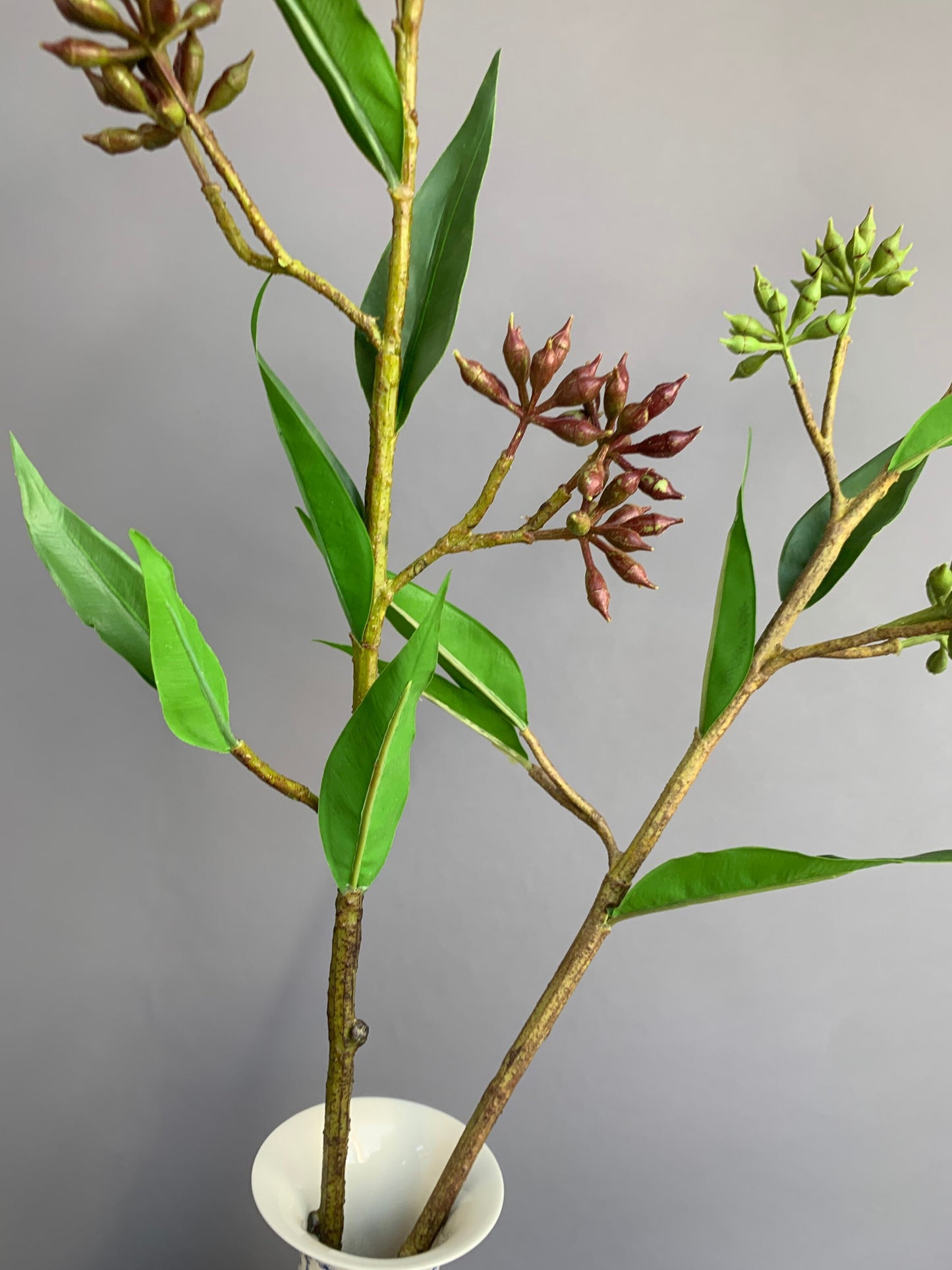 Premium Artificial Eucalyptus robusta tree green artificial flower faux flower 31 inch