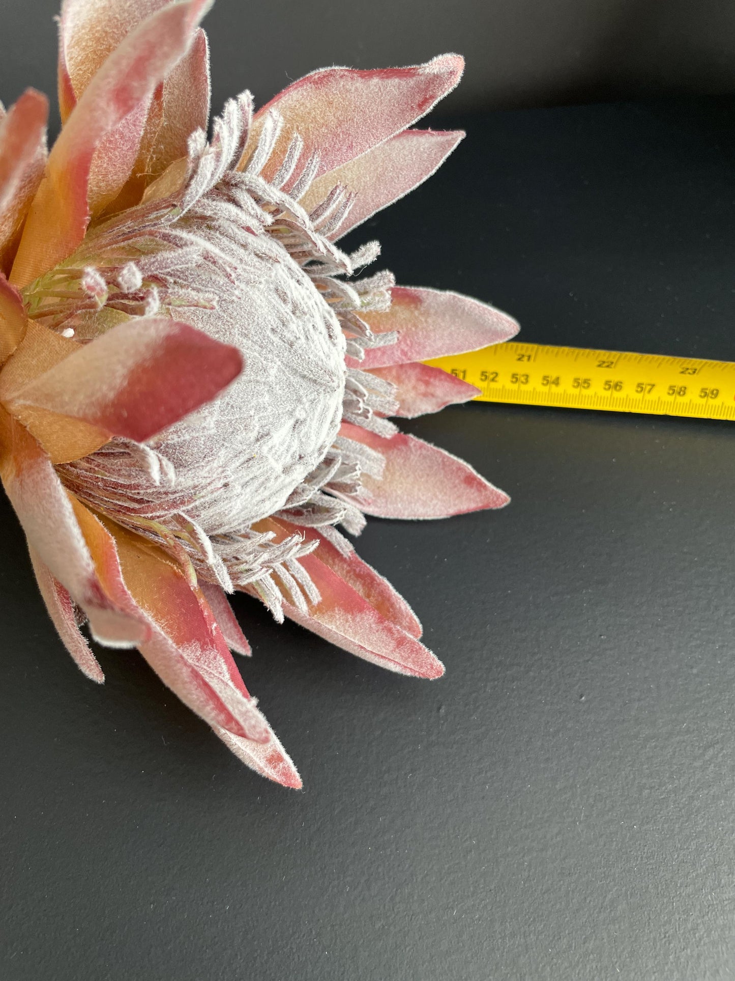 Realistic King Protea Stem | Luxury Artificial Tropical Flower | Velvet-Touch Faux Botanical for Modern Home Decor