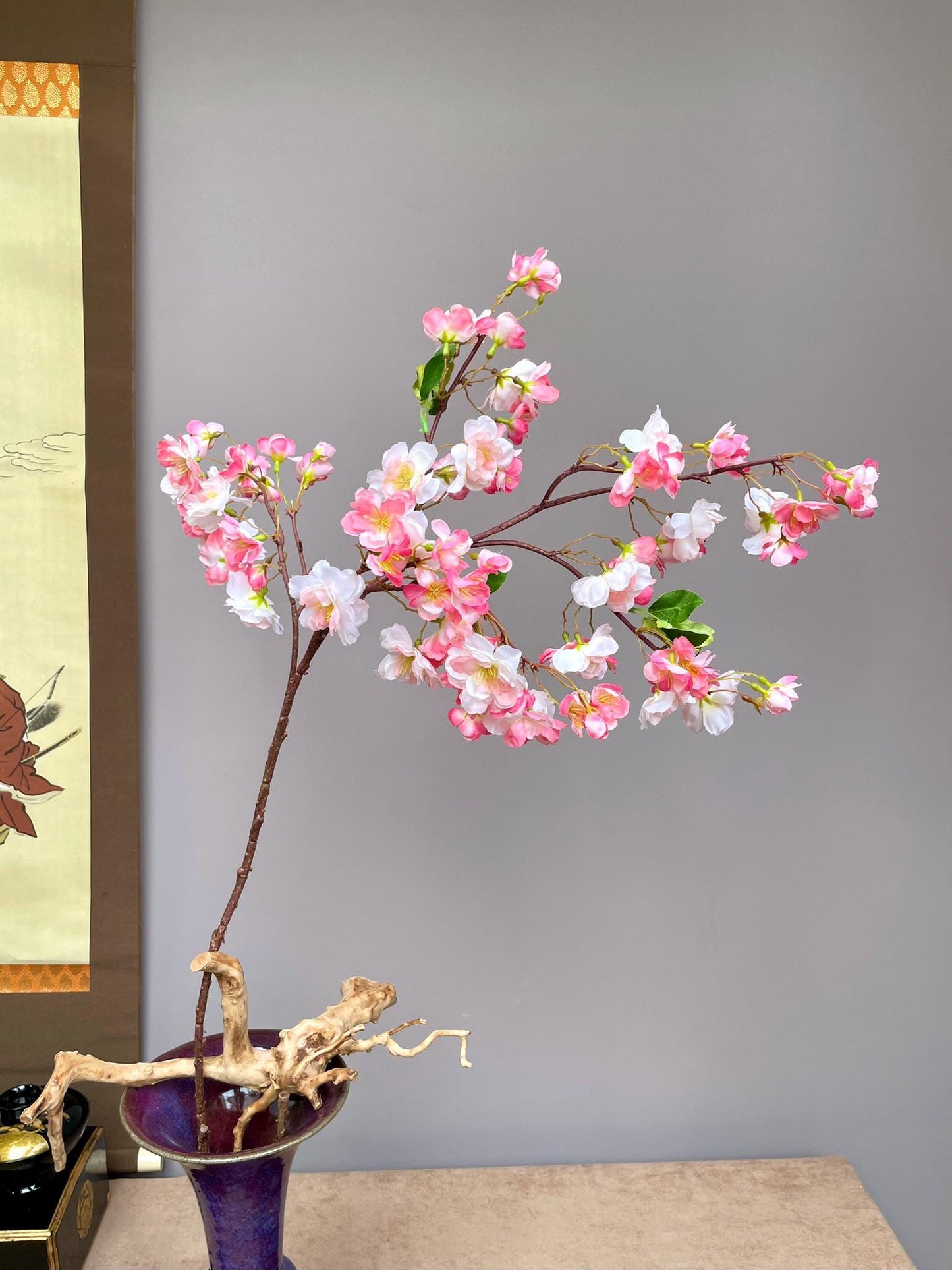 Japanese pink cherry blossom spring artificial flower