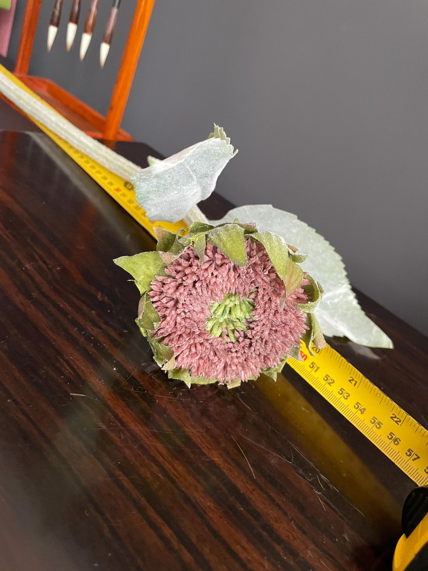 Luxury Velvet-Touch Sunflower | High-End Artificial Muted Flower | Realistic Faux Botanical Stem for Minimalist Modern Decor