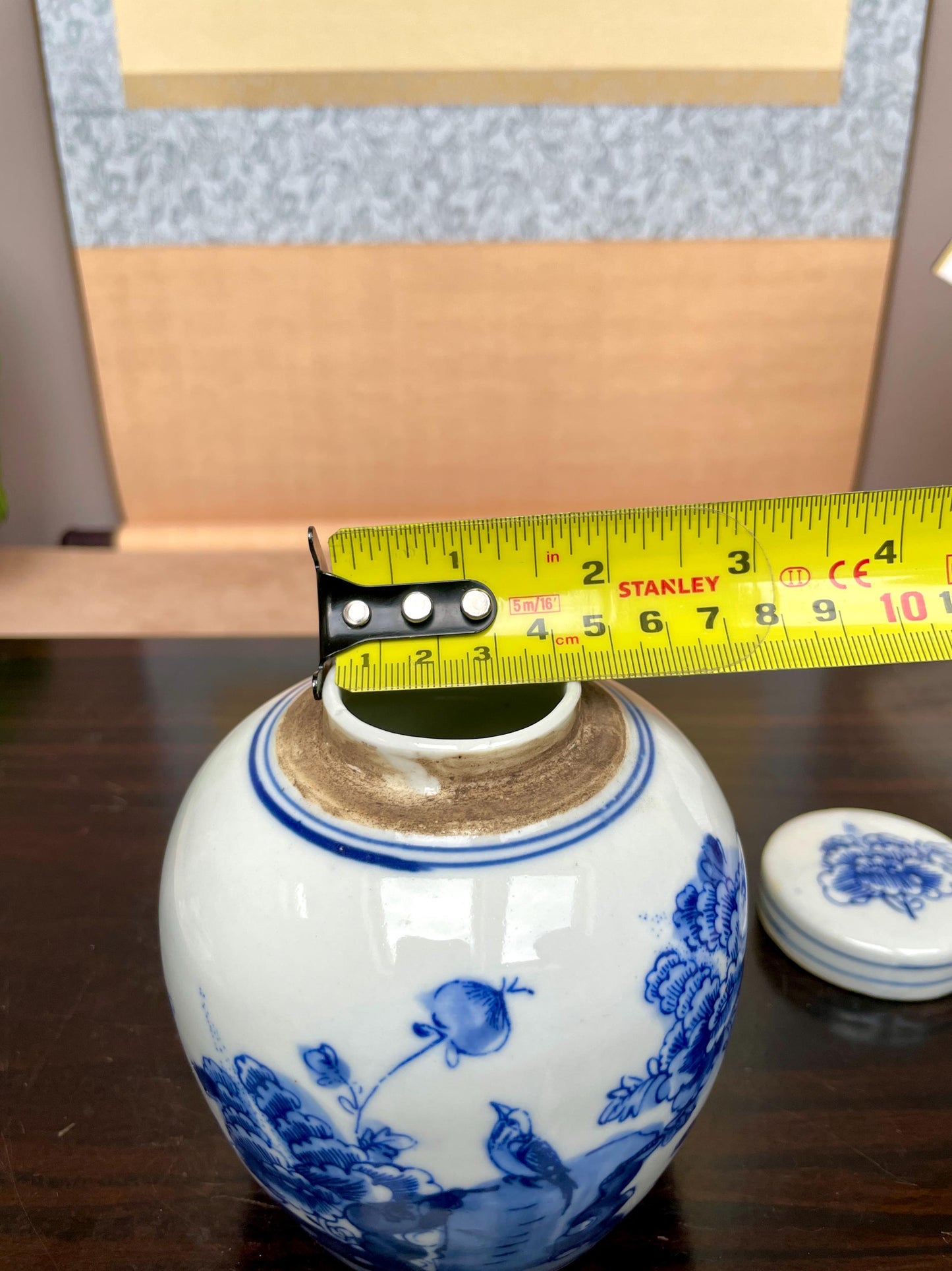 Hand Painted Cobalt Blue Floral Ginger Jars Traditional Scholar Style Porcelain Urns Oriental Bird Peony Decorative Jars Blue White Gift Set