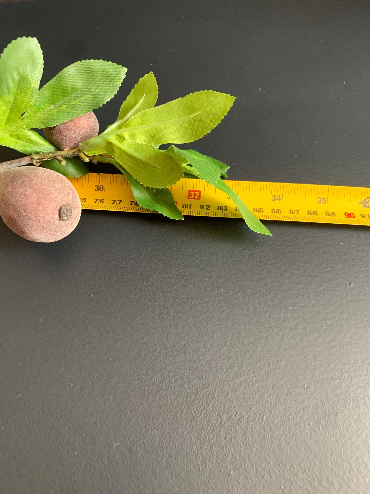 Architectural Faux Greenery Branch | Artisanal Artificial Fig Stem | Unique Botanical Accent for Eclectic Interiors