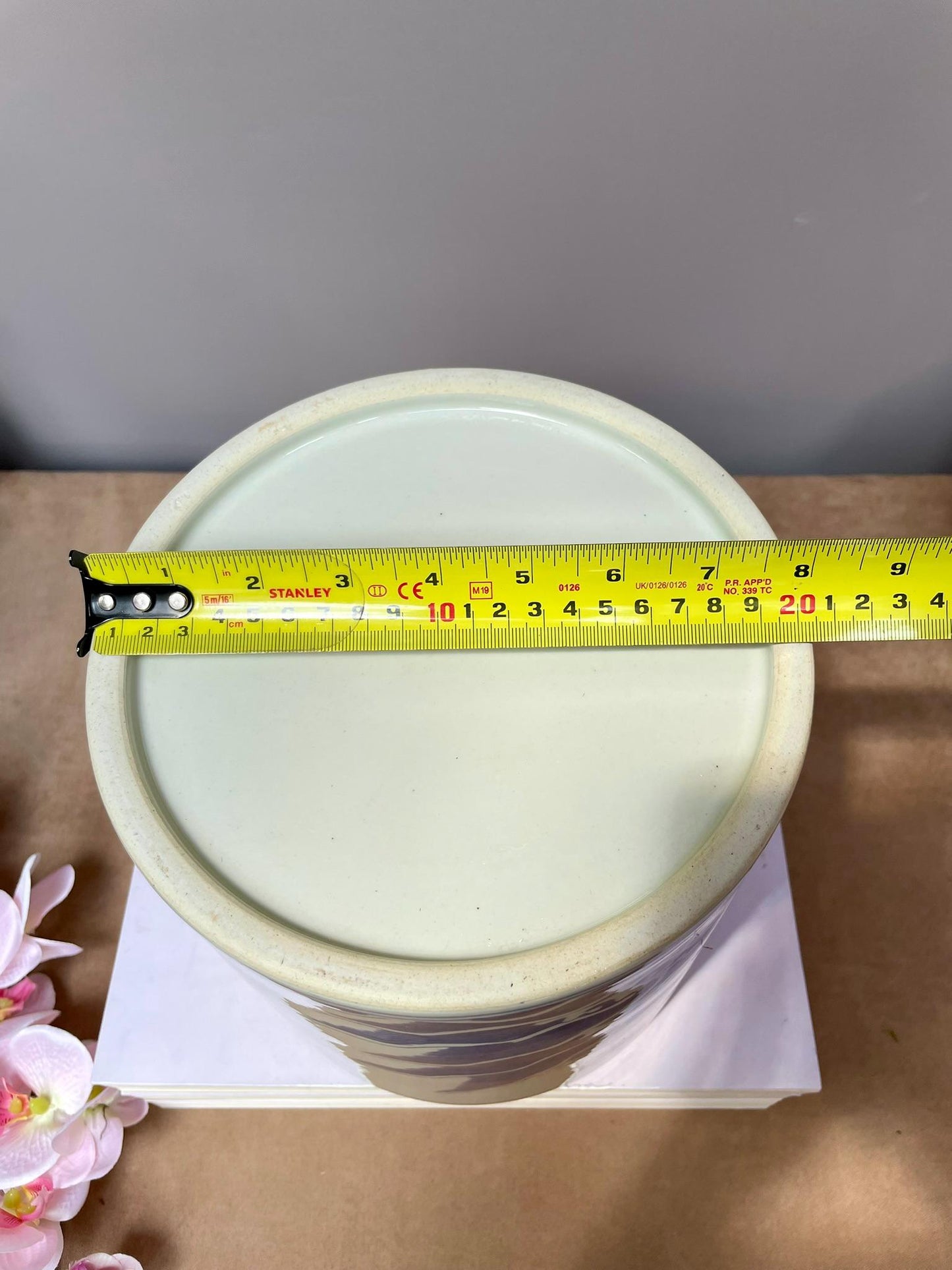 Hand-Painted Chinese Blue and White Porcelain Vase with “Baby Holding Fish” Motif Symbolizing Prosperity and Abundance