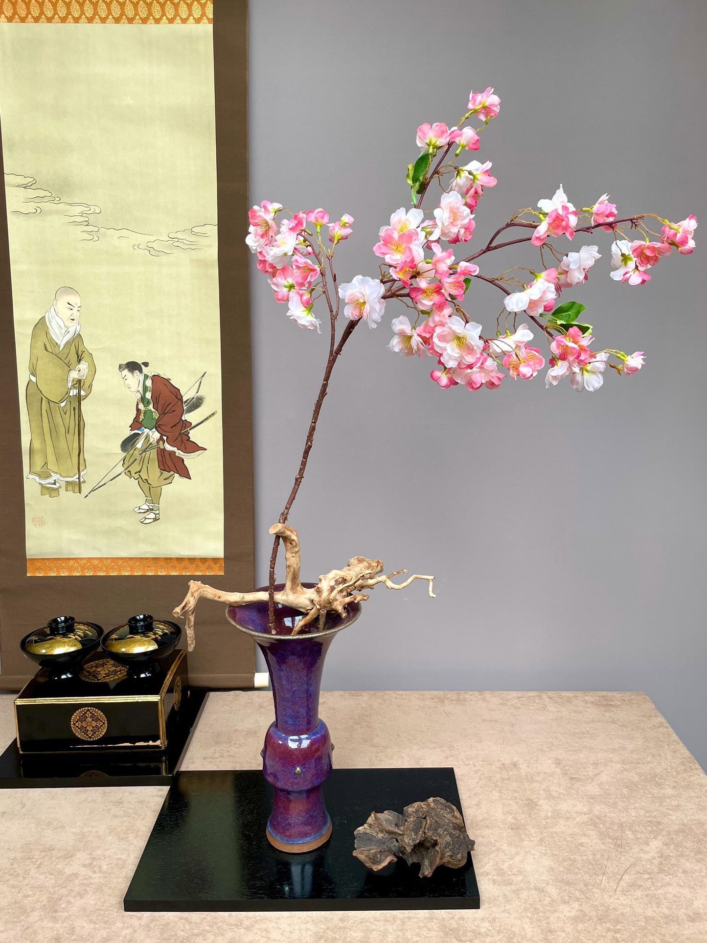 Japanese pink cherry blossom spring artificial flower
