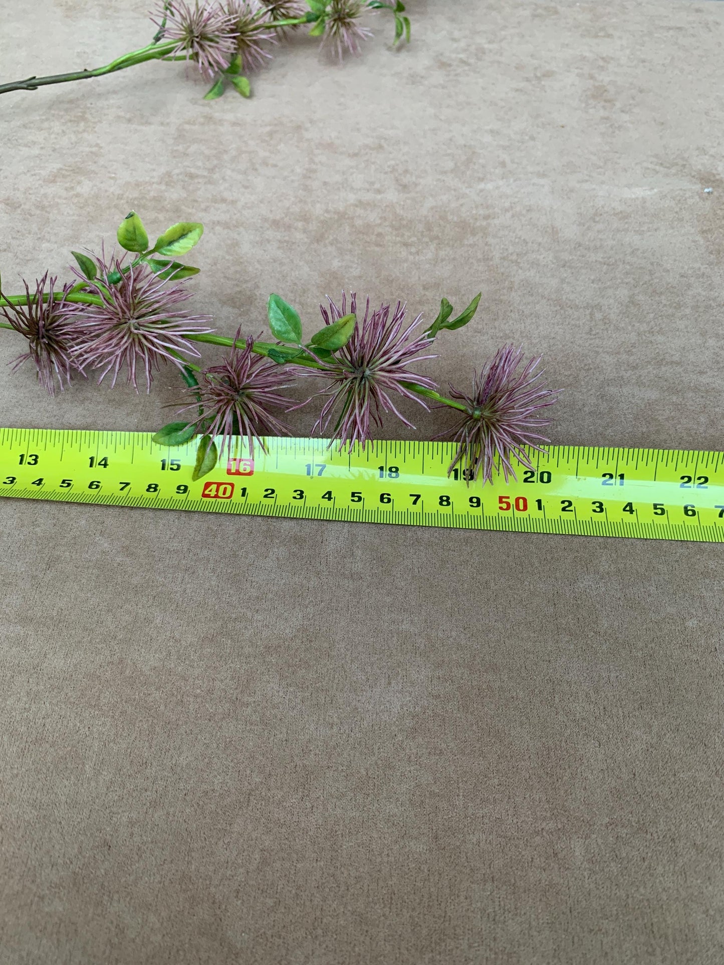 Pink Silk Tree Pompom Stem, Faux Albizia Julibrissin, Wispy Wildflower Arrangement, Japanese Wabi Sabi Decor, Tall Vase Filler