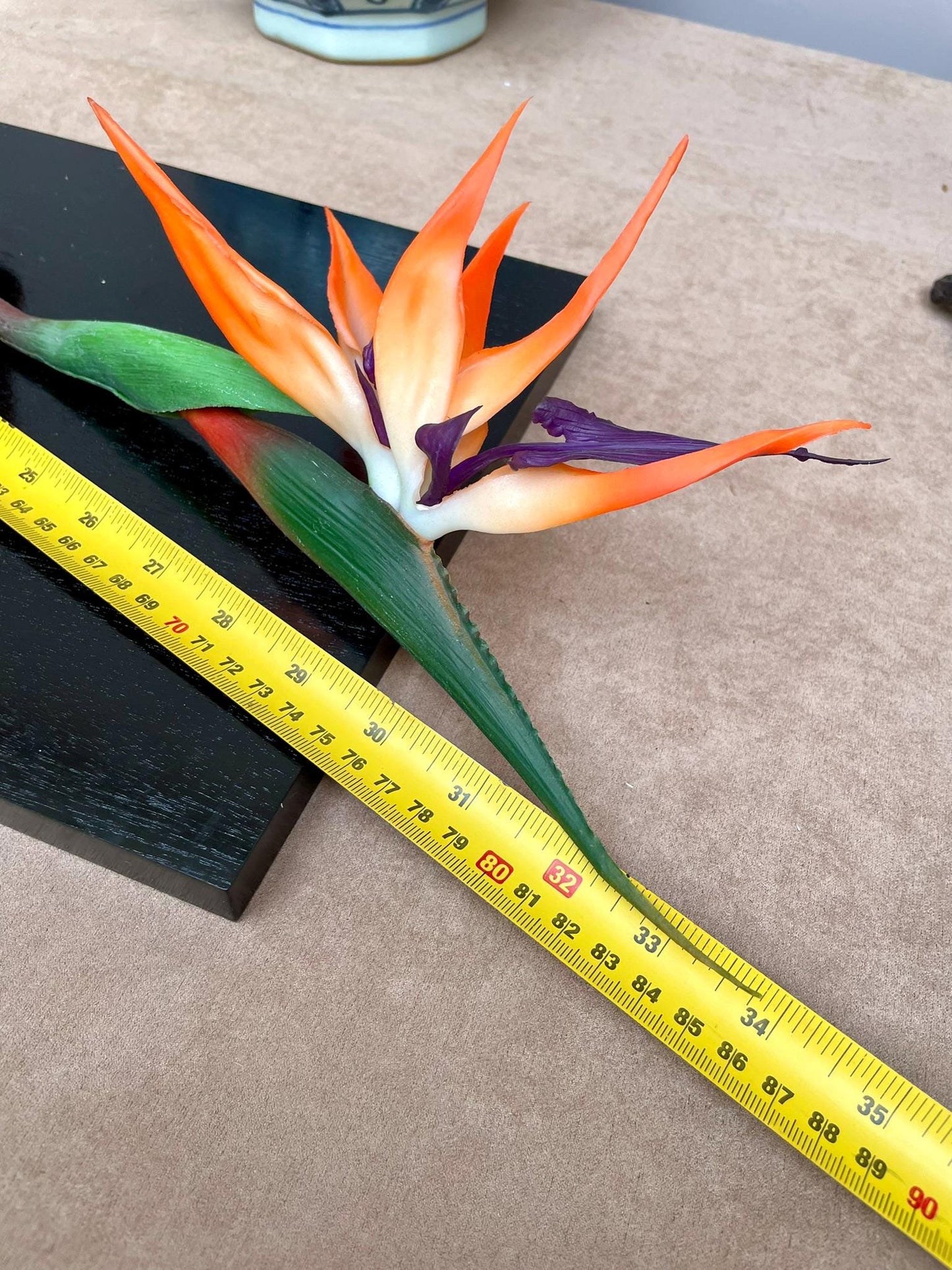 Artificial Bird of Paradise Stem: Realistic Faux Tropical Flower, 86cm